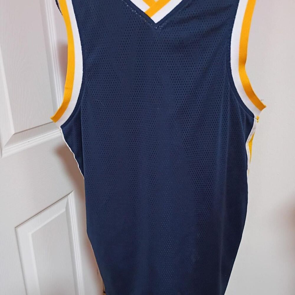 Athleta Men's Navy Blue yellow jersey size L